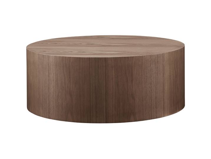 Salontisch Sontalis Walnuss Holzfaserplatte (MDF) mit Walnussholzfurnier B 80 T 80 cm
