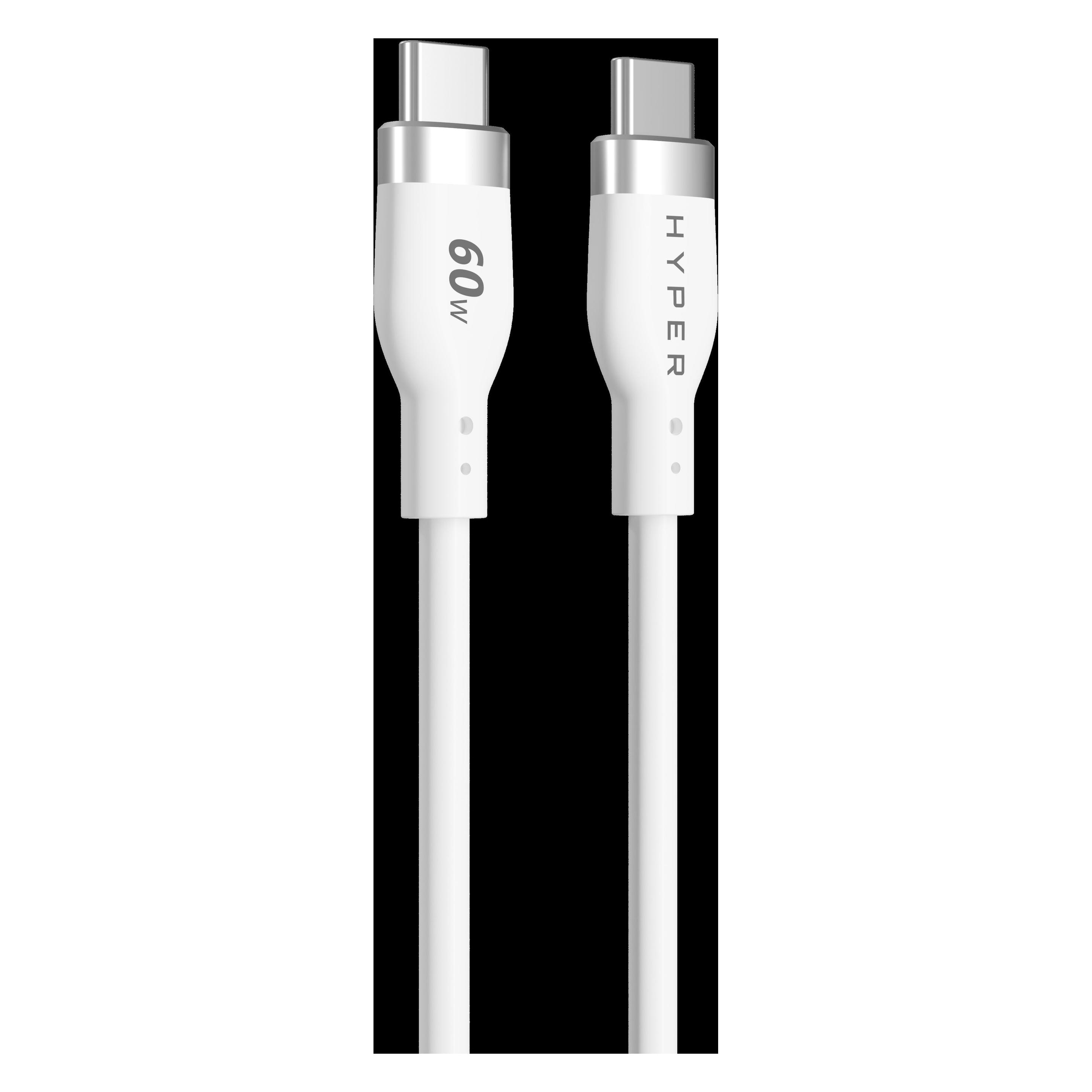 Targus Silicone USB-C to USB-C (1.50 m, USB 2.0, 60 W) (HJ4011WHGL)