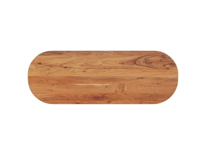 vidaXL Tischplatte 140x50x3,8 cm Oval Massivholz Akazie