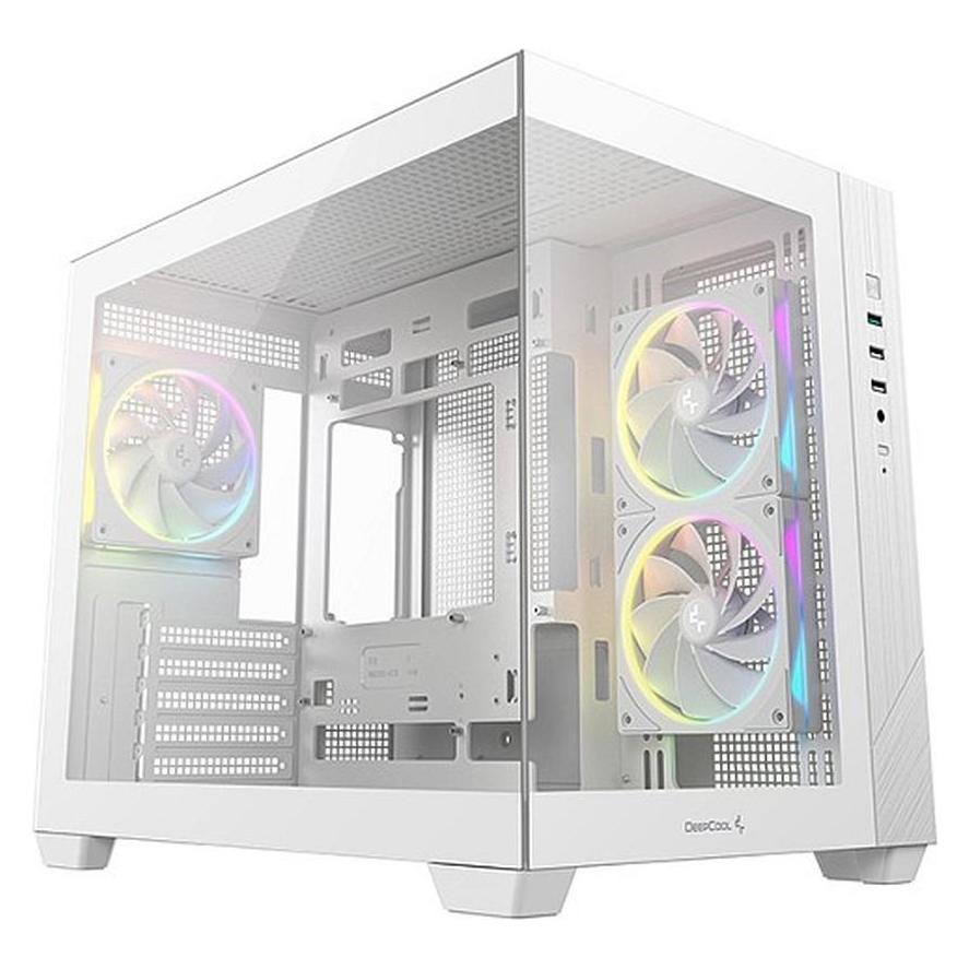 Deepcool " CG330 3F WH Micro ATX Mini Tower White" (mATX, Mini-ITX) (R-CG330-WHNGM3-G)