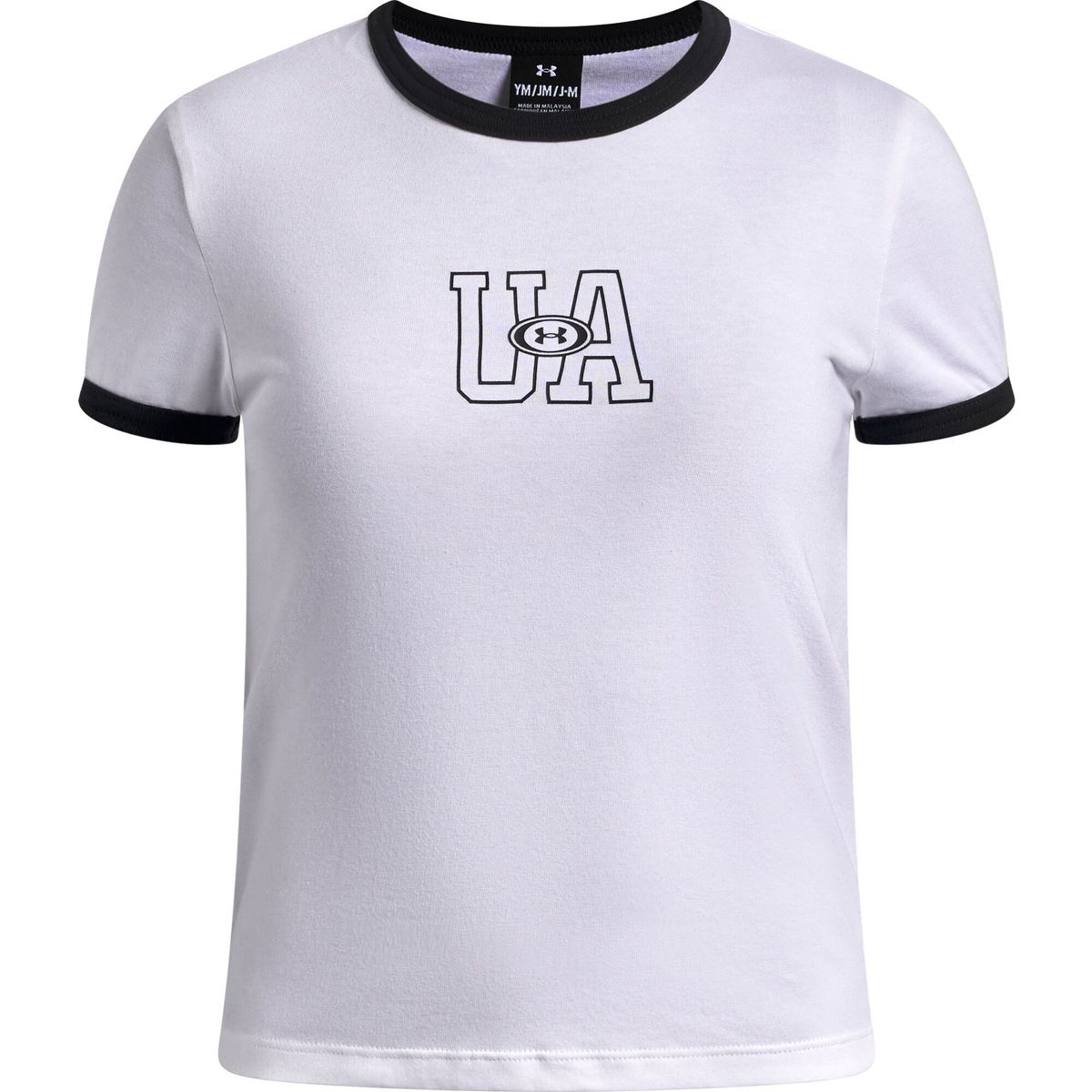 Under Armour G Ringer Tee white black (100) XS 6013512-100-YXS