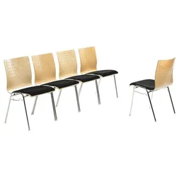 mayer Sitzmöbel Stapelstuhl »my Arcado« mit Sitzpolster schwarz, 46 cm