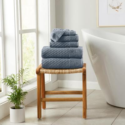 Linery & Co. Cotton Diamond Waffle Texture Bath Towels