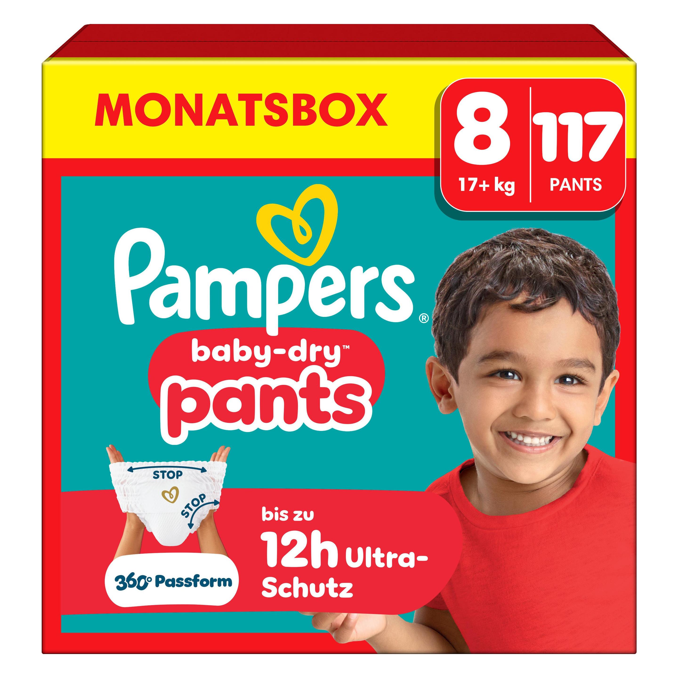 Pampers Baby-Dry Pants (Gr. 8, Monatsbox, 117 Stk.) (8006540711385)