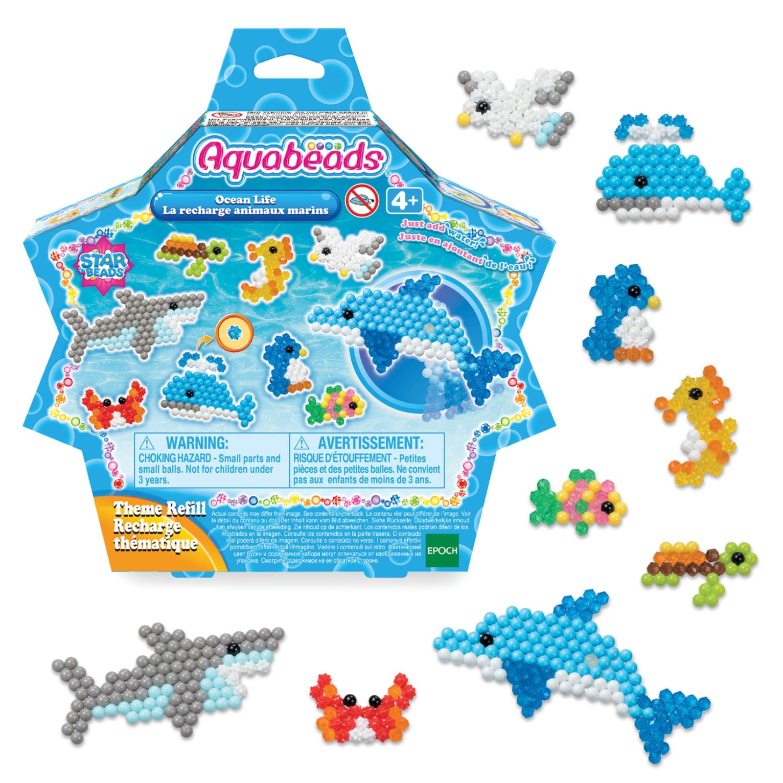 Aquabeads 31769 Meerkleurige Aquabeads Set van 4 stuks