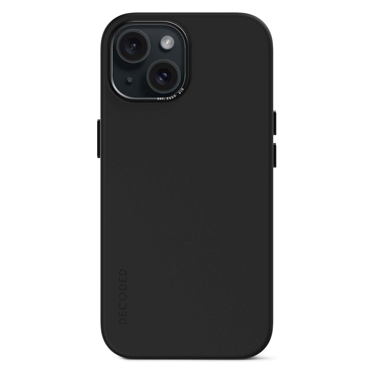 Decoded AntiMicrobial Silicone Backcover iPhone 15 Plus Graphene (Apple iPhone 15 Plus) (D24IPO15PLBCS9GE)