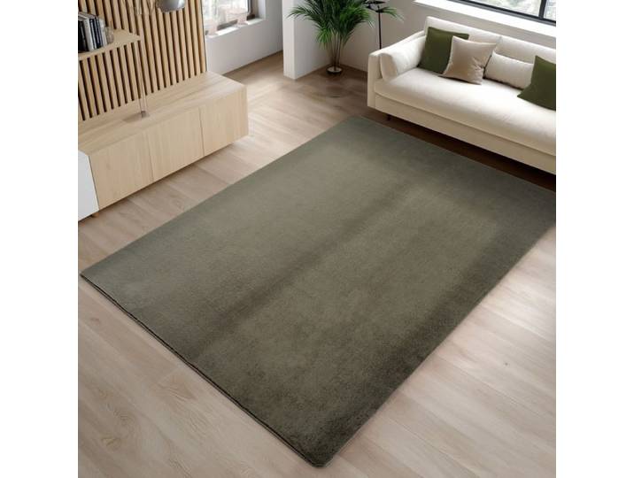 Carpetsale24 Tapis Vert 120x160 cm Lavable Antidérapant et Doux tapis uni Salon et Chambre