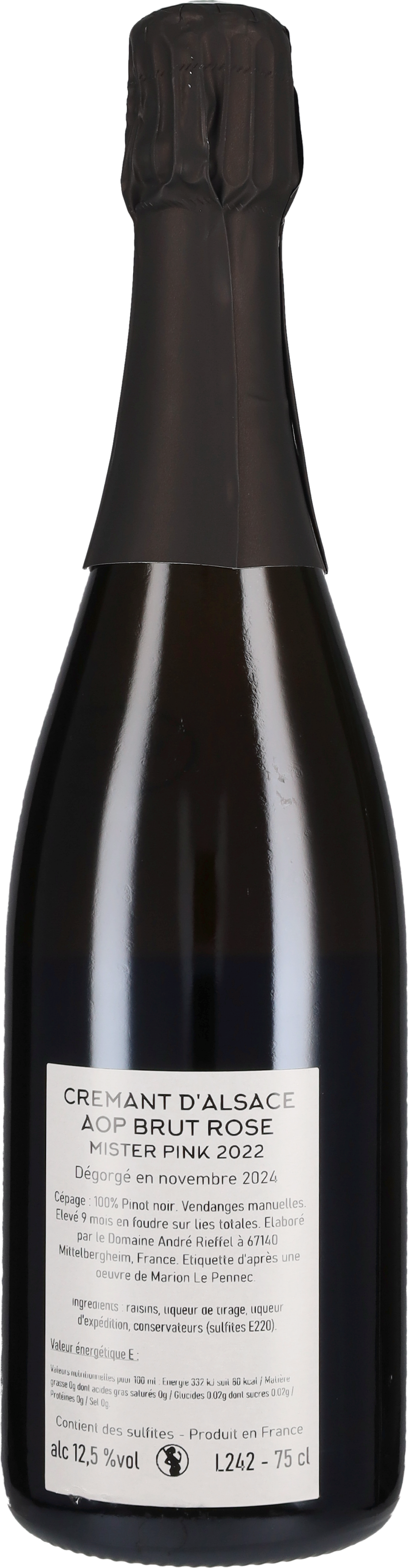 Cremant d'Alsace Rosé 'Mr Pink' Rieffel 2022