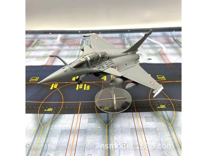 Modèle de chasseur en alliage à double siège Rafale de l'armée de l'air indienne, échelle 1/72, Simulation d'affichage, produit fini pour les Fans de collectionneurs