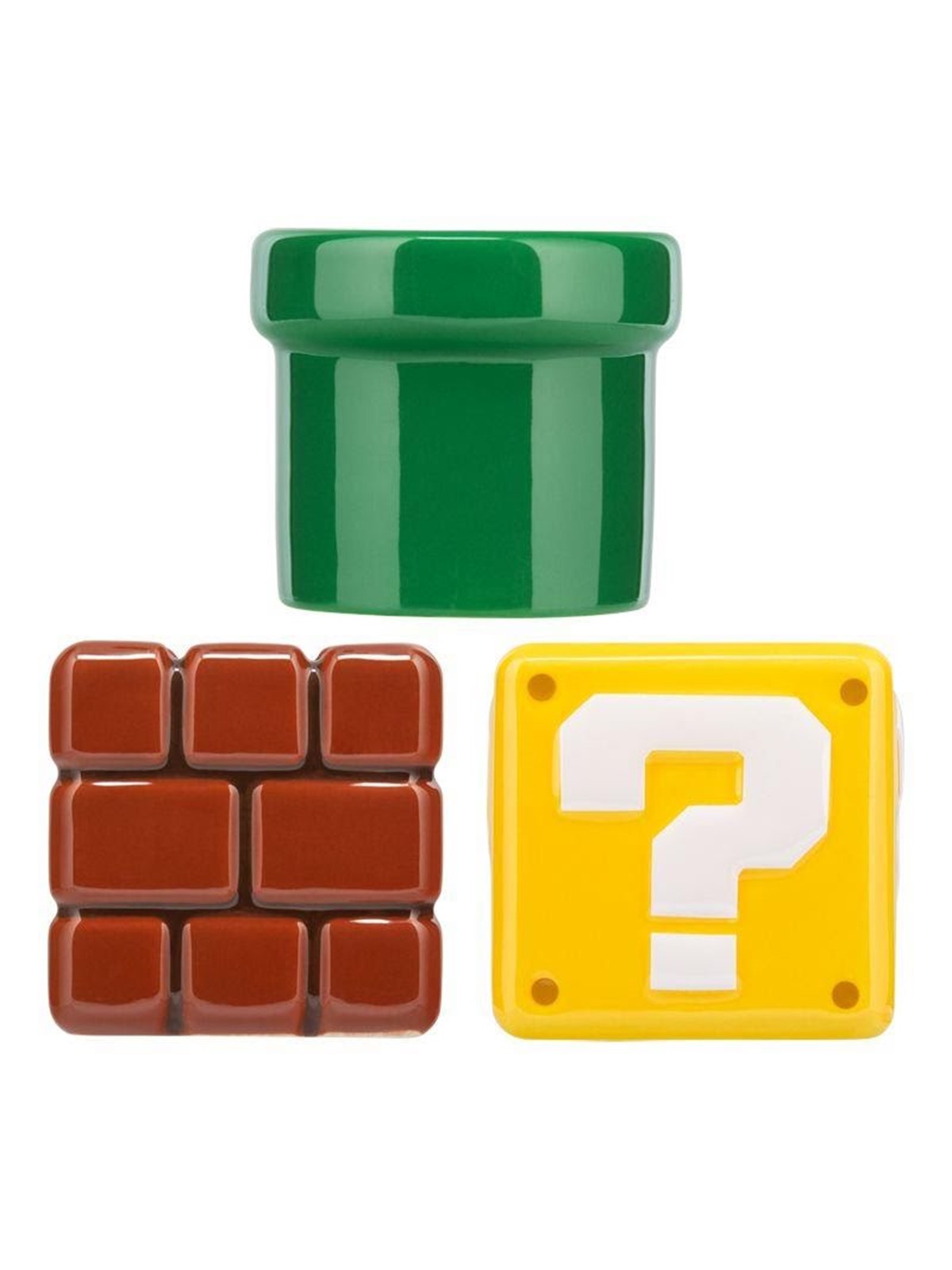 Paladone - Super Mario Set of 3 Shaped Snack Bowls