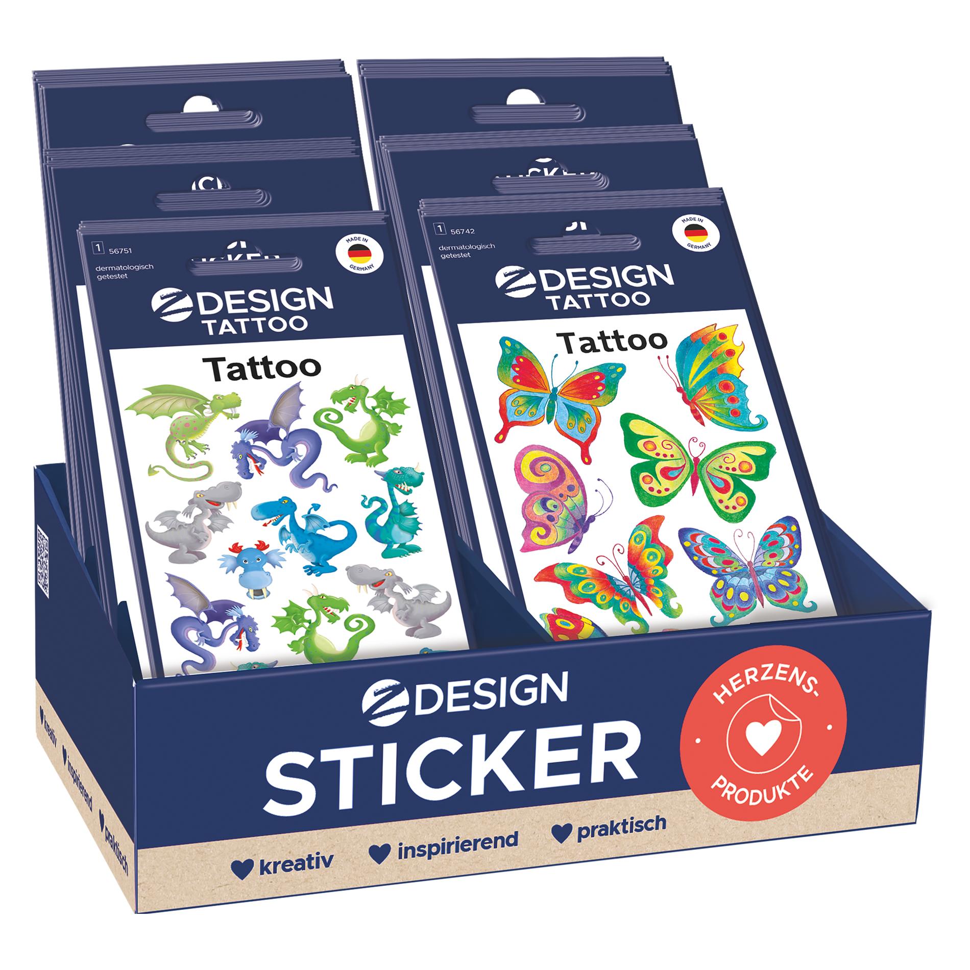 Z-Design Sortiment Tattoos (60 Sticker) (48638)