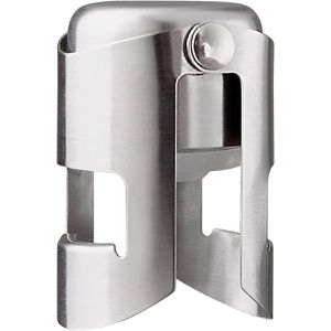 Vacu-Vin Weinverschluss 18813606, Edelstahl, silber, luftdicht