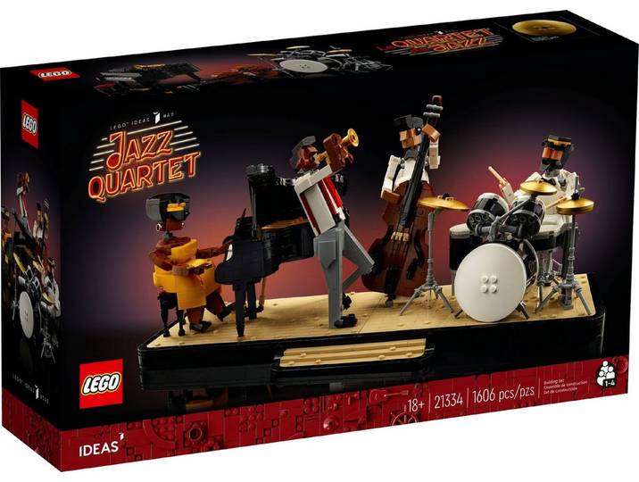 LEGO® LEGO Ideas 21334 Jazz-Quartett Konstruktionsspielsteine, (Set, 1606 Teile)