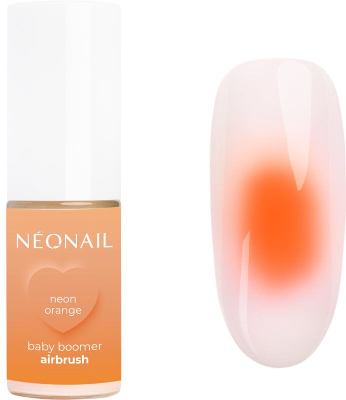 NEONAIL Baby Boomer Airbrush colour powder for nails shade Neon Orange 5 g