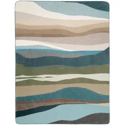 Biederlack Wohn- und Kuscheldecke 'Iceland Horizon' 150 x 200 cm Blau