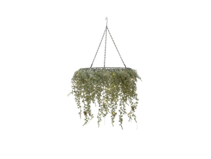 STT LED Dekoobjekt Pine hängend , grün, Ø 36cm H: 50cm, 1 Stk., Leuchten, LED Dekoobjekt
