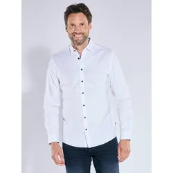 engbers Herren Hemd "My Favorite" Weiß regular uni Kent-Kragen - S