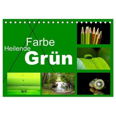 Heilende Farbe Grün (Tischkalender 2027 DIN A5 quer), CALVENDO Monatskalender