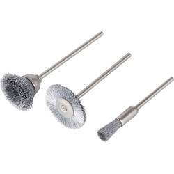 Wolfcraft Stahldraht-Minibürsten-Set 3-teilig 2114000 3 St.