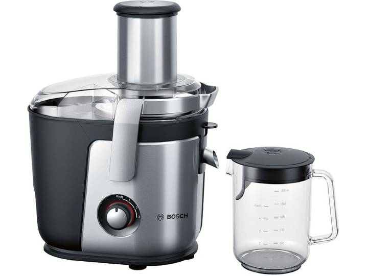 Bosch Entsafter, VitaJuice 4, 1200 W, Silber, Schwarz, MES4010