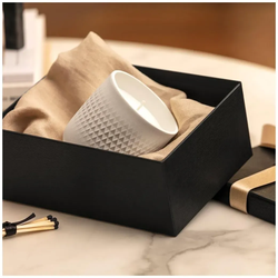 Villeroy & Boch Manufacture Collier blanc Duftkerze Carré Mystery 6er Set