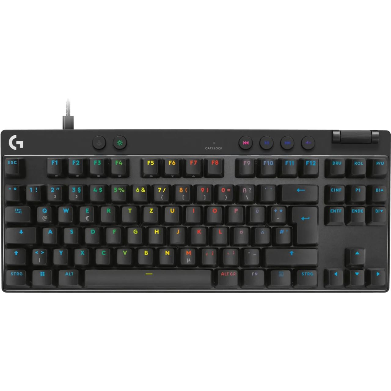 Logitech G PRO X TKL Rapid Logitech Magnetic Analog USB Deutsch schwarz (kabelgebunden)