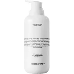 400ml Transparent Lab AHA Smoothing Body Lotion