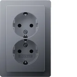 Berker Doppelsteckdose SCHUKO 47596084