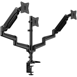 Huanuo Triple monitor mount 17-32" HNTS3B-UK (Tisch, 32", 7.98 kg), Monitor Halterung, Schwarz