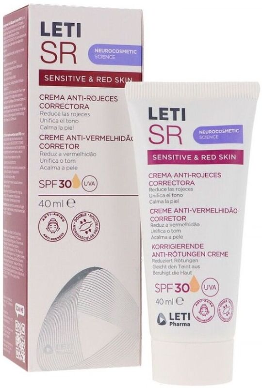 Leti Sr Antiredness Corrective Cream SPF 30 40 ml