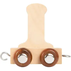small foot, Holzbuchstaben + Stoffbuchstaben, - Holzbuchstabenzug - I - 12 Stück