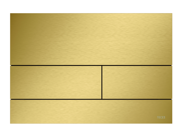 Tece square Betätigungsplatte Metall Gold Optik gebürstet Anti-Fingerprint, 9240847 9240847