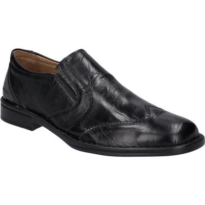 Slipper JOSEF SEIBEL "Douglas, schwarz", Herren, Gr. 41, grün, Obermaterial: 100% Rindsleder Leather cow., Schuhe Slipper