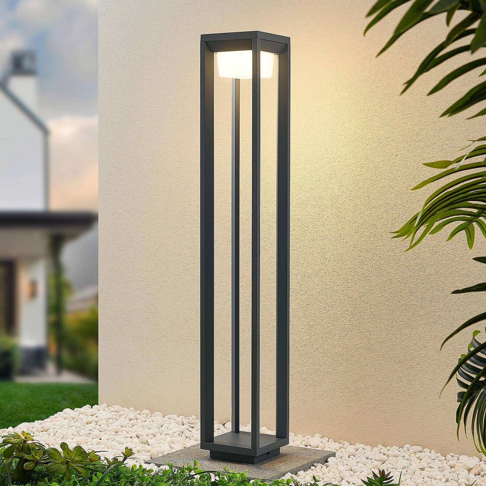 PRIOS Gamion LED tuinpadverlichting - Modern Aluminium - Grijs