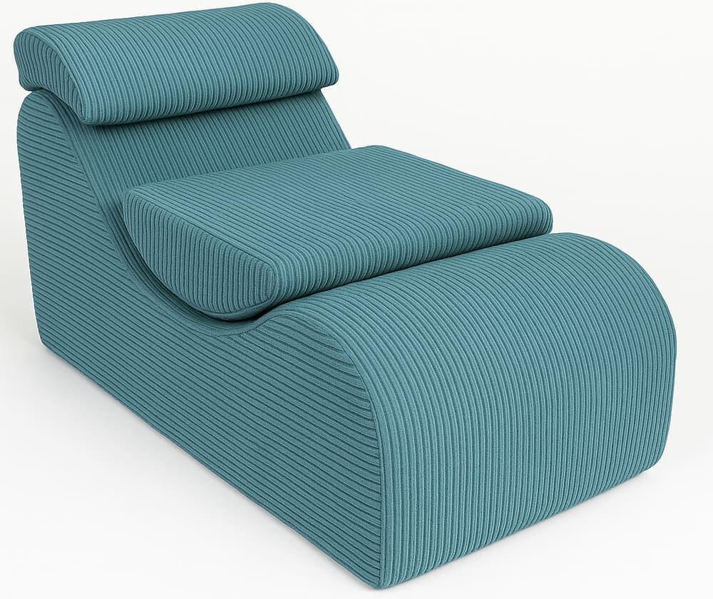 MeowBaby Fauteuil Enfant - Canapé et Chauffeuse pour Enfants Bleu 120x55x60cm