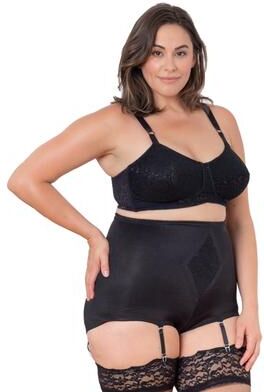 Plus Size Women's Medium Shaping Panty Brief by Rago in Black (Size 3X)