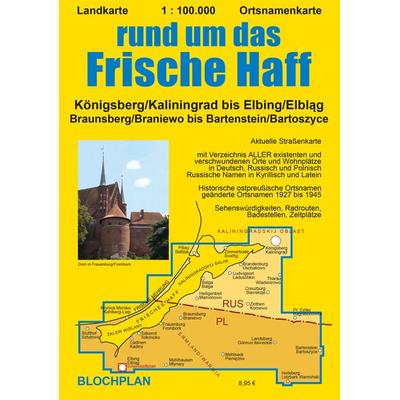 Landkarte rund um das Frische Haff, Sonstige von Dirk Bloch, Blochplan, 978-3-9822969-4-4