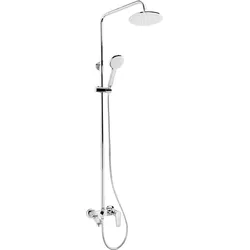 Neuesbad Serie 100 Duschsäule mit Wannenarmatur, Chrom NB1DENAC01UM1
