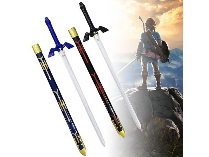 Katana Zelda de 38 pouces, grande épée en bois, accessoire de cosplay d'anime, lame de couteau ninja taille réelle, katana japonais original, sabre samouraï jouet