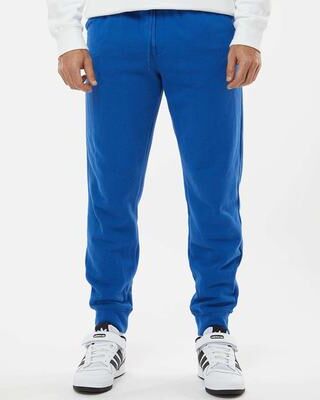 Independent Trading Co. IND20PNT Men's Midweight Fleece Sweatpants in Royal Blue size XS   Cotton/Polyester Blend