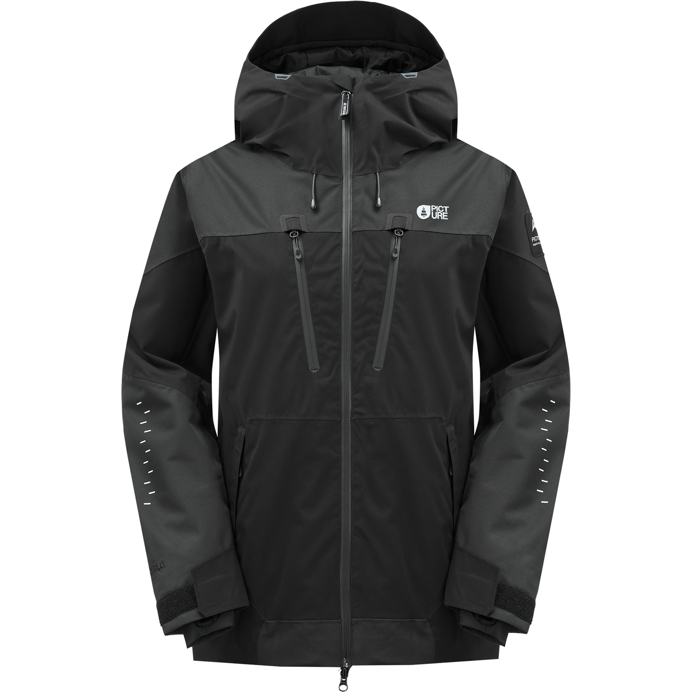 Picture Orakoon Damen Isolationsjacke schwarz Größe S Skifahren Wasserdicht
