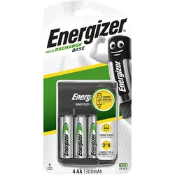 Energizer Ladegerät Base Charger inkl. 4 Universal Mignon AA 1,2 V für AA oder A...