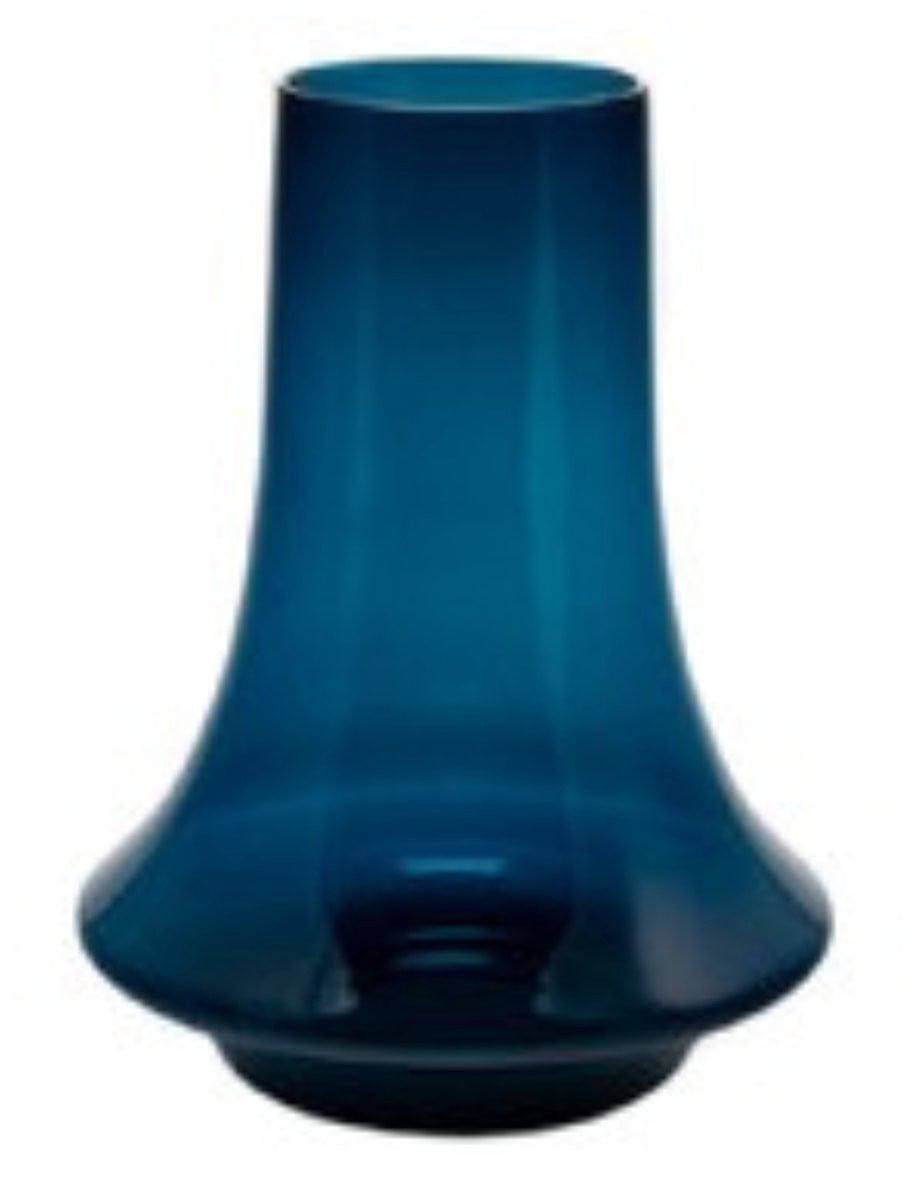 XLBoom Spinn Vaas Small Blauw - Mondgeblazen glazen design vaas van Frederik Delbart