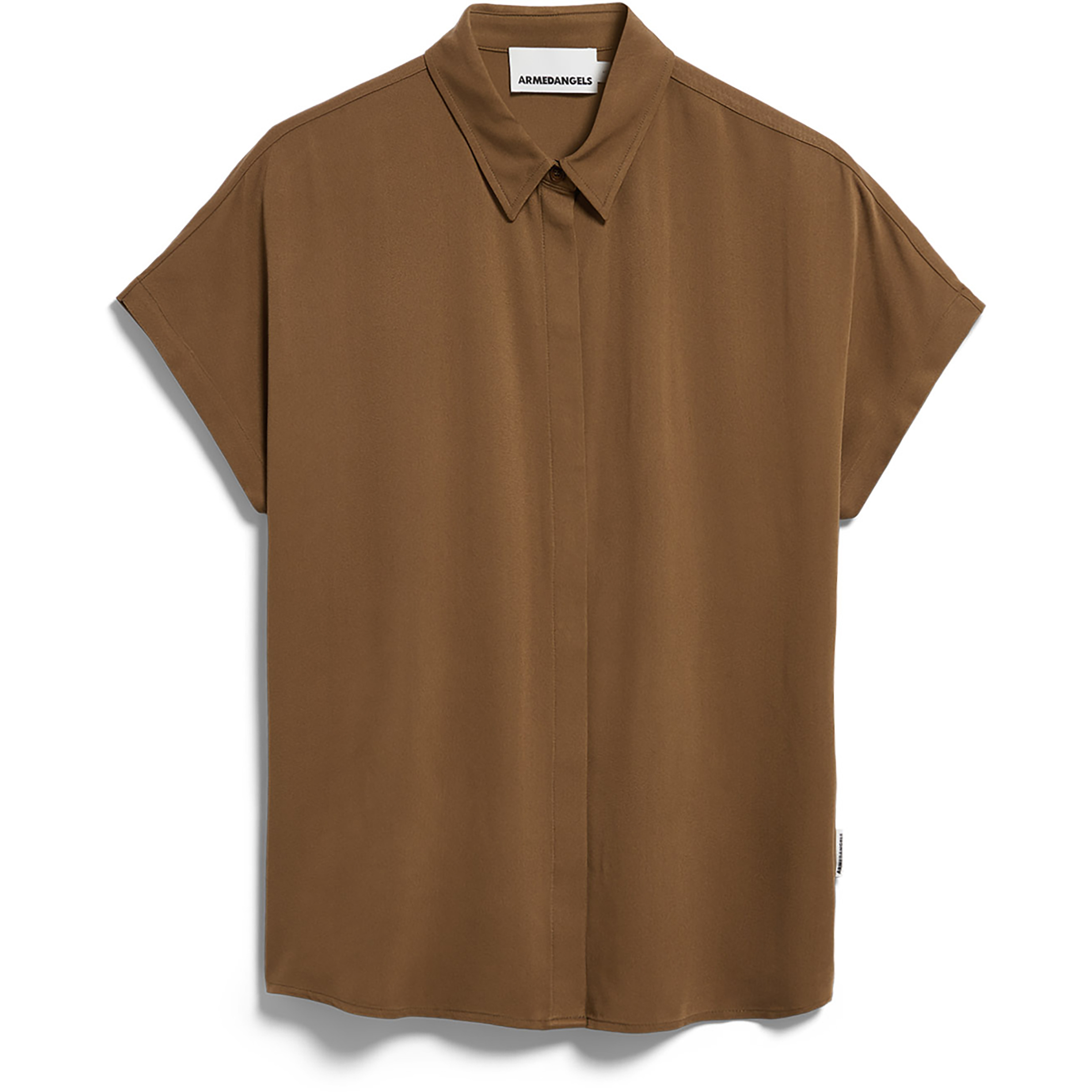 Armedangels Larisaana Damen Blusen braun Größe L Lifestyle Hautfreundlich