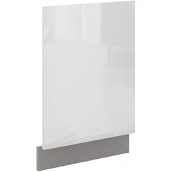 Frontblende Geschirrspüler integriert 45 cm Weiß Hochglanz Küche Bianca Grey