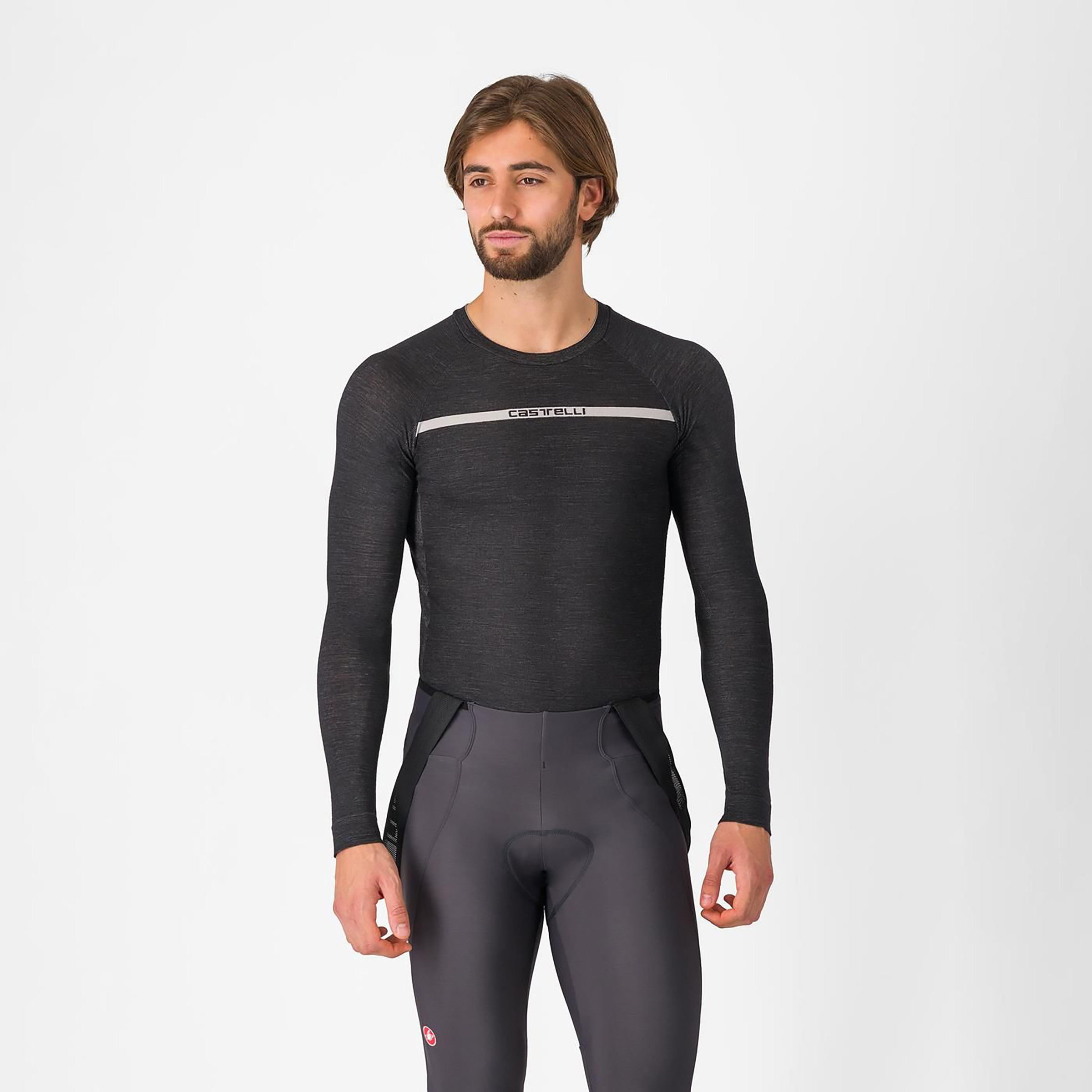 Castelli Merino Seamless Herren Langarm Unterhemden weiss Größe L Schnell trocknend Merinowolle