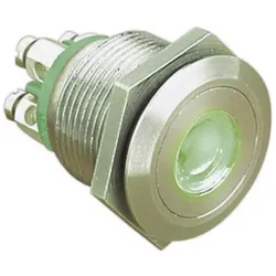 Bulgin Drucktaster PB LED Grün IP66, Schalter + Taster, Grün