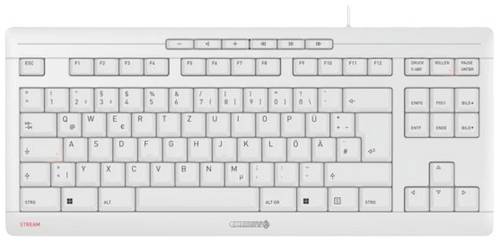 CHERRY STREAM KEYBOARD TKL ohne NUM, WIN, QWERTZ Weiß