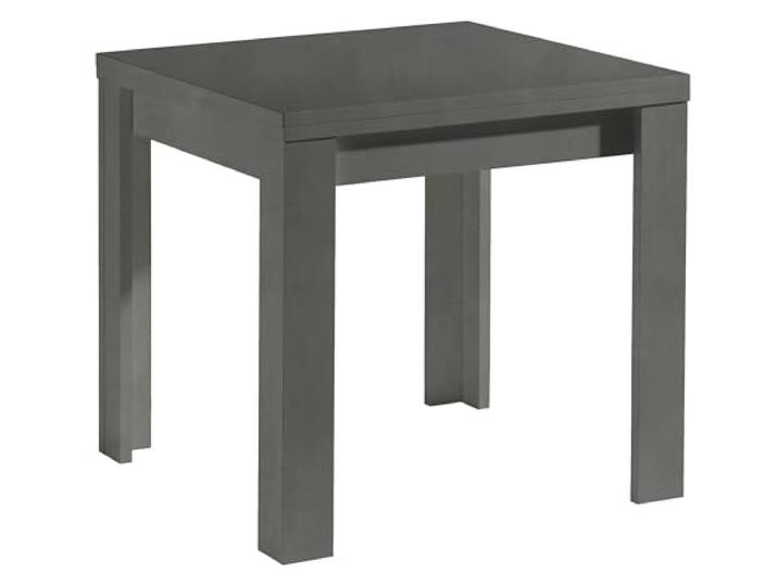 möbelando Kulissentisch >Monzi< (ausziehbar) in Graphit - 80x78x80cm (BxHxT)