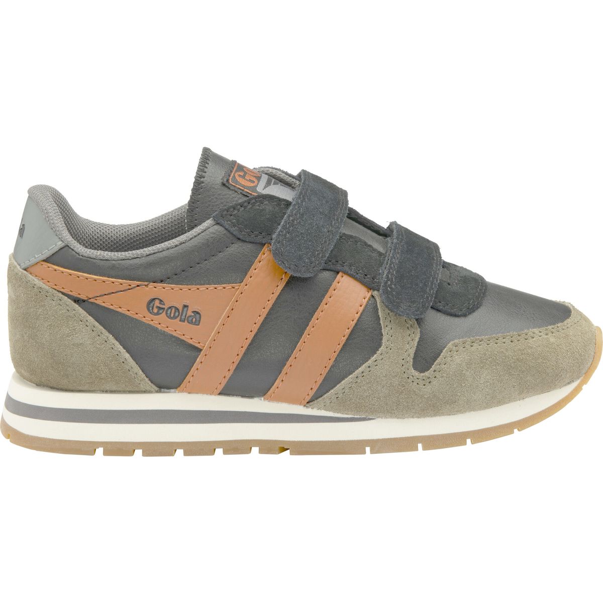 Gola Daytona Pure Strap Sneaker Kids black/khaki/moody orange (BN) 11 CKA319-BN-11-blackkhakimoodyorange